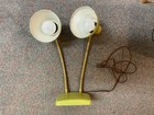 MCM Gooseneck Atomic Age Adjustable Wall Lamp Vintage Dual Table Light Lime 50s! — photo 6