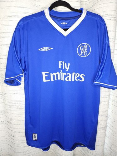 CHELSEA 2003/2005 HOME FOOTBALL SHIRT JERSEY UMBRO SIZE L ADULT