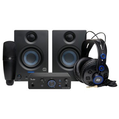 Fender Quantum Complete Bundle with Quantum LT 2 Audio Interface, Eris 3.5 Gen 2