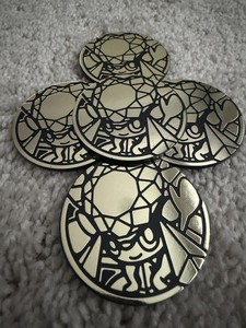 Mega Diancie Jumbo Coin - Pokémon TCG Phantasmal Flames Promo Token (Lot Of 5)