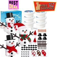 Build a Snowman Kit Stocking Stuffers for Kids, for Christmas Crafts 6 Pack 