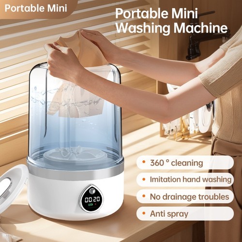 Akumulatorowa mini pralka do drobnego prania przyjazny dla podróży design - Zdjęcie 3 z 12