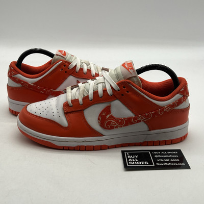 Size 9W Nike Dunk Low Orange Paisley W (DH4401-103