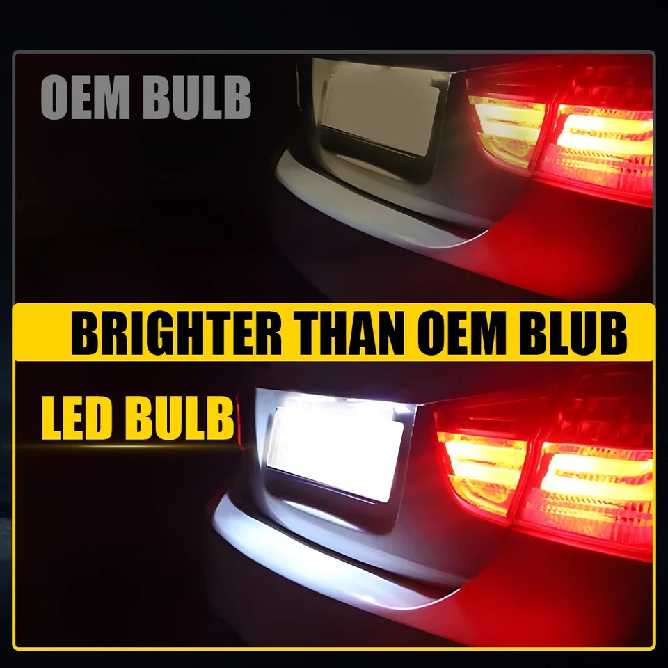 Luz de matrícula LED para BMW E46 323i 328i 325i 325xi 330i 330xi 1998-2007 EE. UU. Foto 4 de 4