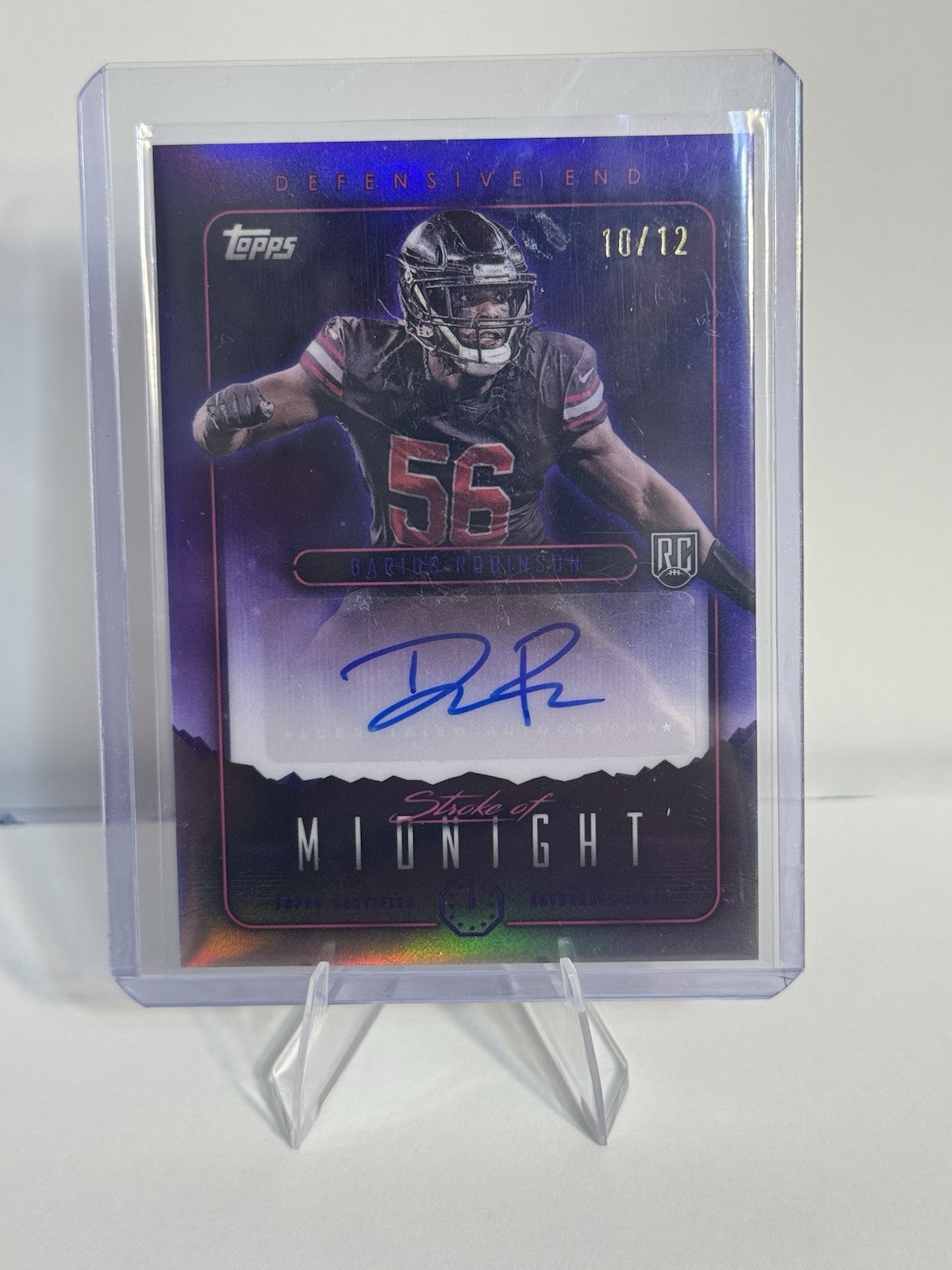 Darius Robinson Topps Midnight Stroke of Midnight Autographs #SMADRO Midnight