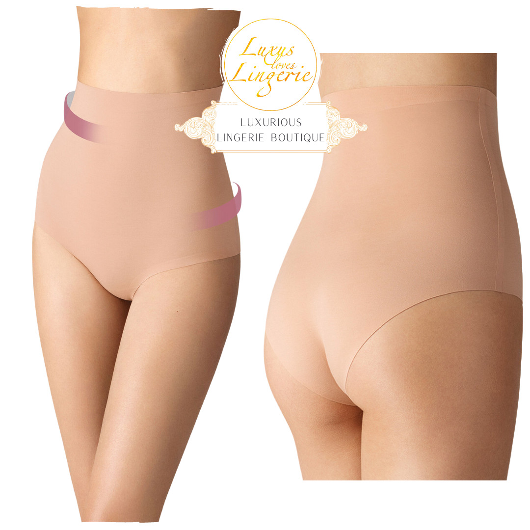Cotton Contour Control Panty By Wolford 36 Rose Tan Shaping Underwear