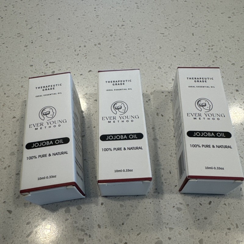 Jojoba Oil Clear 100% Pure Therapeutic grade (3 bottles)
