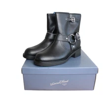 Universal Thread Women's Connor Harness Black Buckle Ankle Boots NEW Sz 11