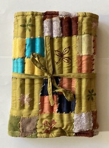 Velvet & Satin Patchwork Colored Pencil & Pad Set.