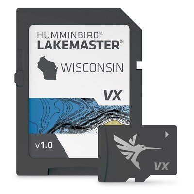 Humminbird LakeMaster VX Wisconsin Map Card 601010-1