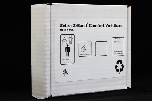 Genuine Zebra 10010951K Z-Band Comfort Wristband 1"x11" 300 Wristbands - Picture 6 of 9