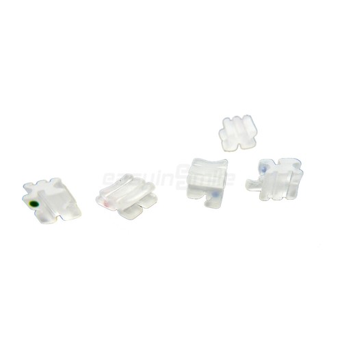 Dental Kieferorthopädische Keramik Brackets Roth./MBT 022 345 Haken Mini Klar Zahnspange - Bild 11 von 12