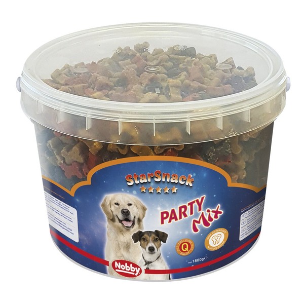 "Nobby Starsnack \"Party Mix\"Eimer 1,800 G Hund Dock Snack Leckerlie"-image