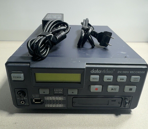 Datavideo DN-400 DV/HDV Recorder Player XLR RCA w/250GB HDD & Power Supply - Picture 3 of 8