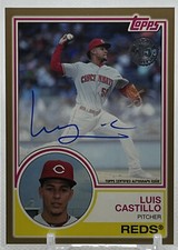 💥LUIS CASTILLO AUTO 2018💥TOPPS UPDATE SERIES 1983 GOLD AUTO💥LE #/50🔥🔥