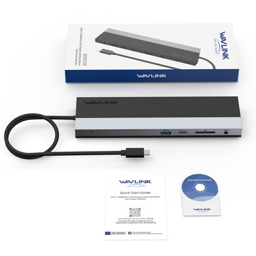USB C Docking Station Triple Display PD 100W HDMI DisplayPort USB 3.0 2.0 RJ-45 - Picture 23 of 24