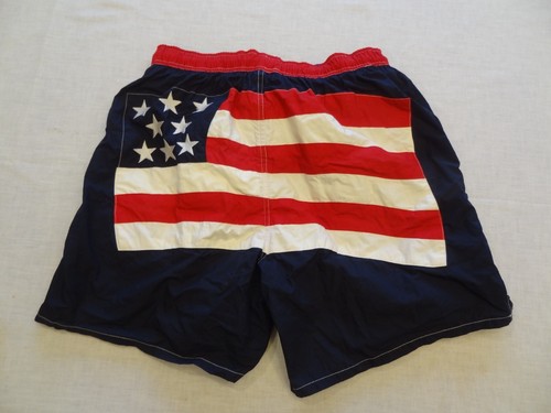Vintage Tommy Hilfiger International Games USA Flag Swim Trunks Men’s Small - Picture 10 of 11