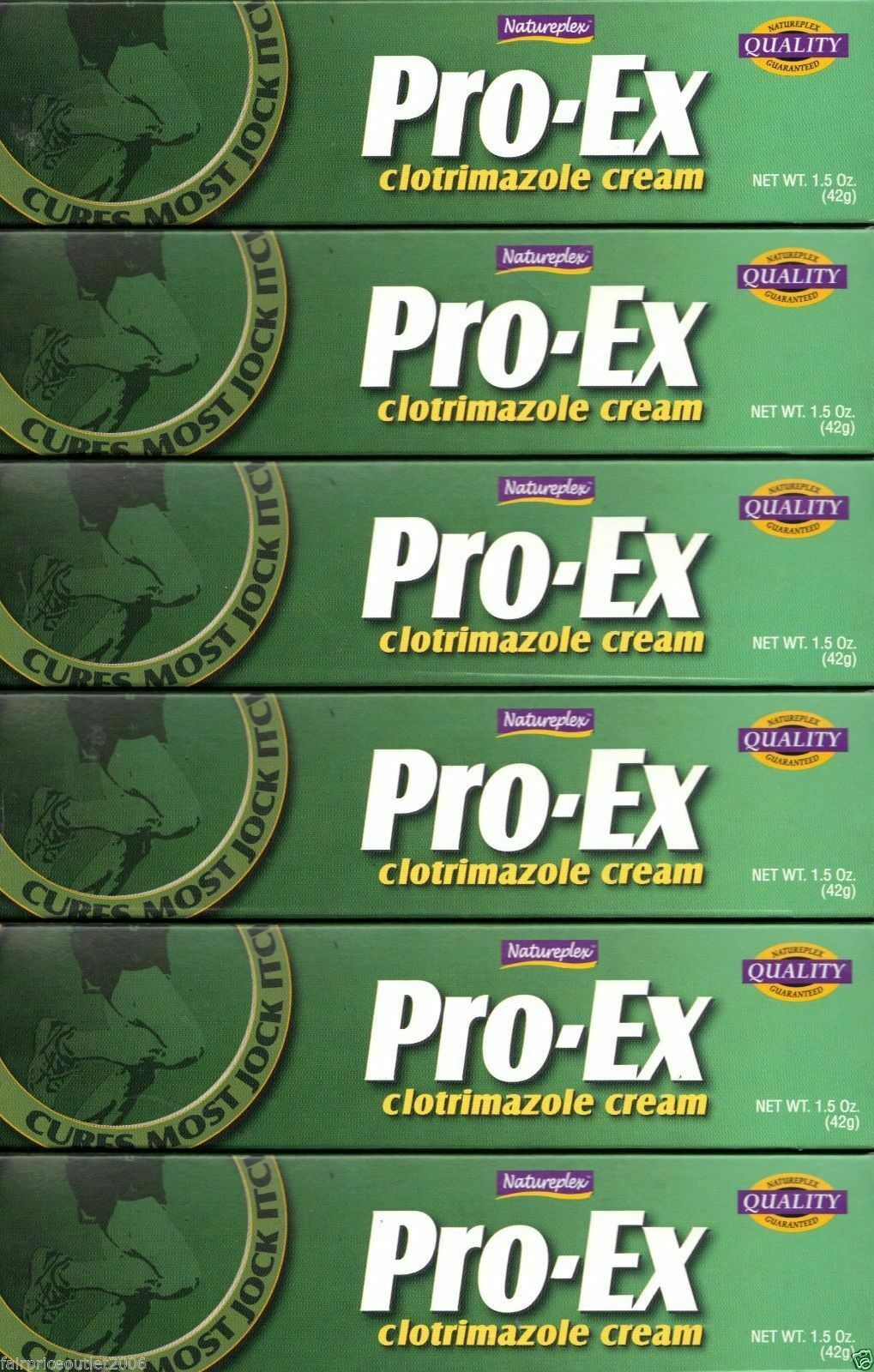 6 Pack ProEx Antifungal Cream 1.5 oz Natureplex Cure Jock Itch