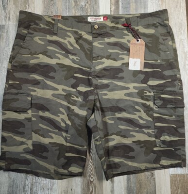 New Hudson Barrow Camo Men's Sz 44 Chino Cargo Shorts Flat Front STRETCH  $60 757649229643|