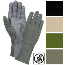 Tactical Leather Flight Gloves Flyers Military Heat & Flame Resistant AF Pilots