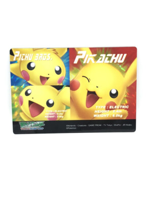 Pokemon Carddass Pikachu & Pichu No.04 Zukan Card Prism Holo Rare