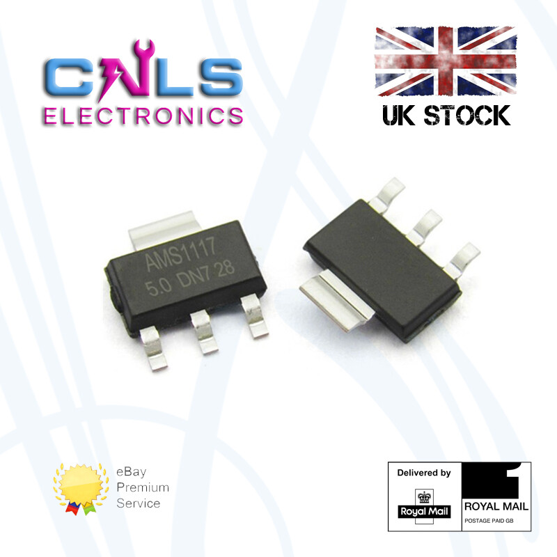 10Pcs Originale AMS1117-5.0 AMS1117-5.0V , AMS1117 1117 5V 1A SOT223 Regolatore Di Tensione - Foto 3
