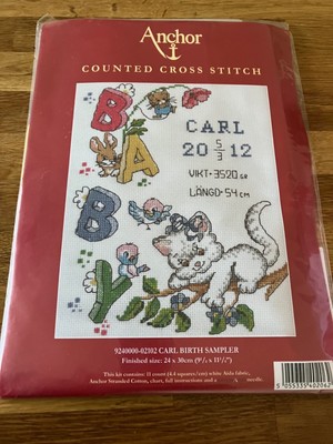 MANTEL HANDWERK ANKER gezählt Kreuzstich-Kit CARL GEBURTSPROBENMASCHINE brandneu