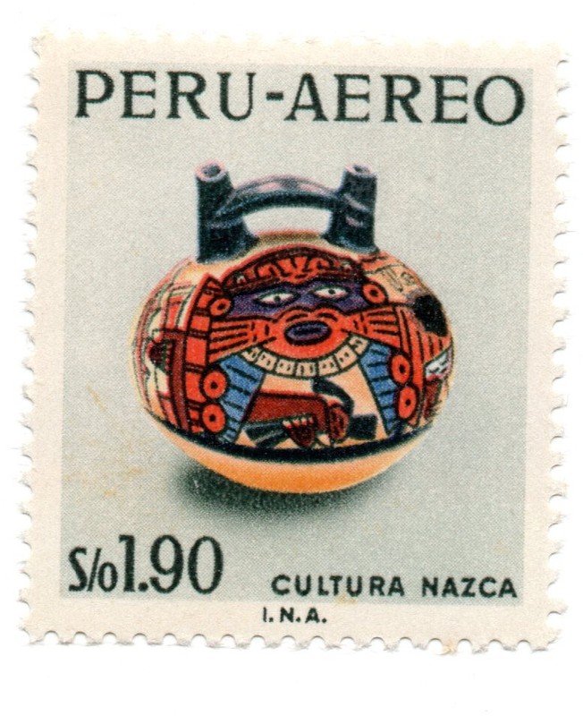Ceramic Nazca Culture, Ancient Peruvian Art,  S/.1.90, Perú 1968, accept offers