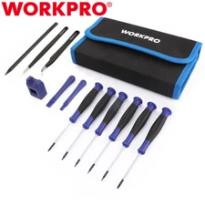 WORKPRO Precision Screwdriver Set 12PCS T3 T4 T5 T6 T8 T10 Magnetic Torx Bit Set