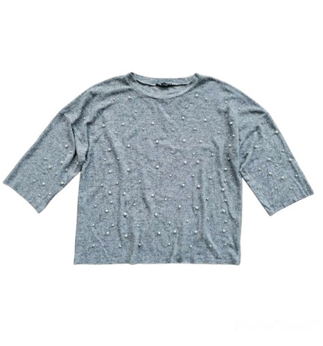 Zara Soft Touch Sweater With Faux 