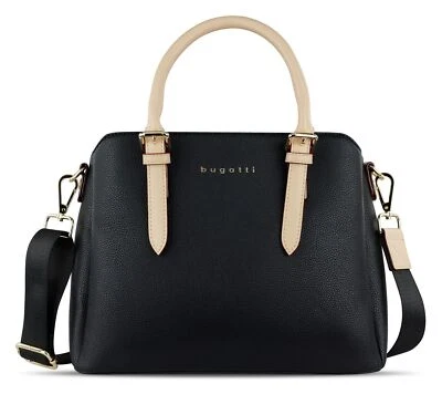 bugatti Ella Bowling Bag M Handtasche Umhängetasche Tasche Black schwarz Neu - Bild 1 von 4