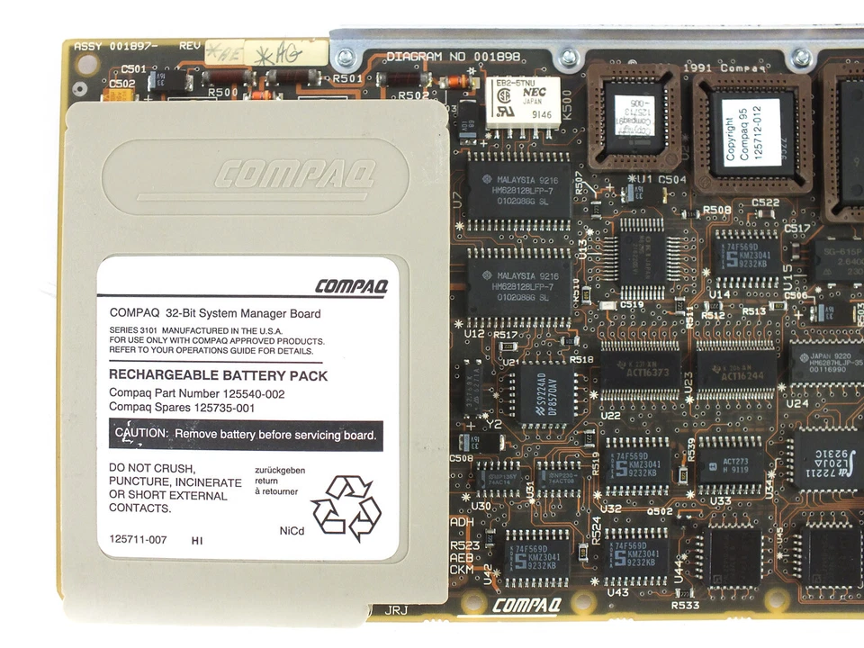 Compaq 125726-001 32-Bit Service Manager Board 125745-001 001732-001 Modem As Is - Image 3 of 4