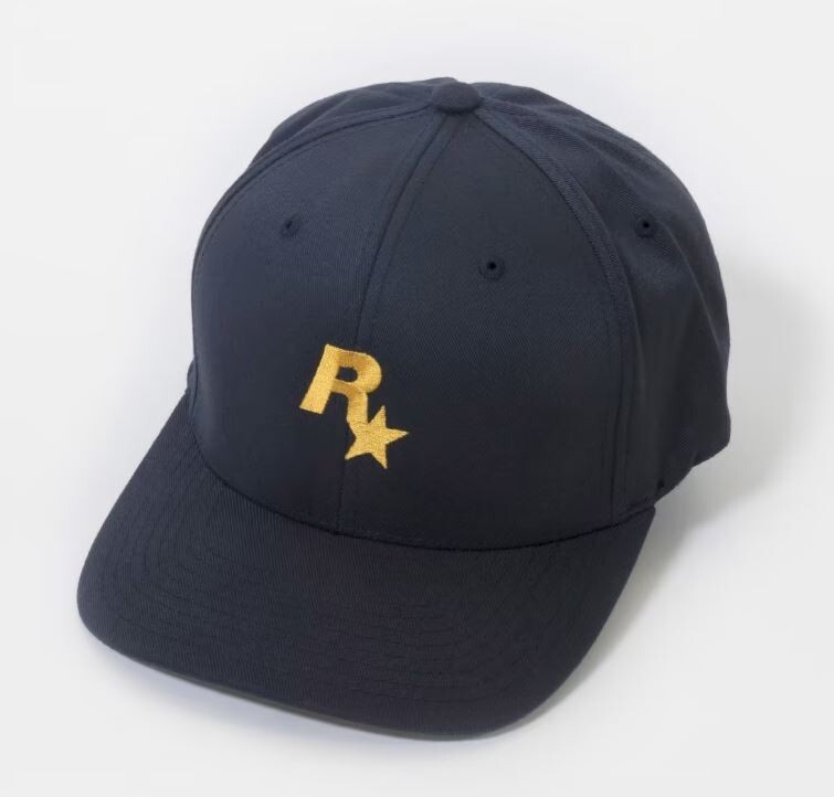 ハット [FINDOUBT] Persna rockstar ballcap OFFICIAL GTA GRAND THEFT AUTO Rockstar Baseball Cap Navy and