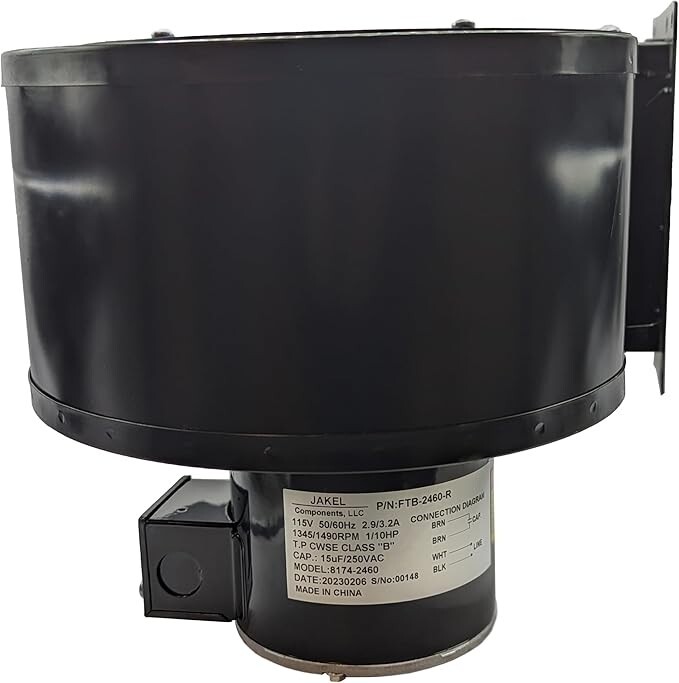 Jakel FTB-2460 Blower | Replaces: Rectangular OEM Blower Dayton 12G803