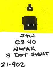 Smith & Wesson S&W CS 40 THREE DOT USED Front & Rear Sights Novak 21-902