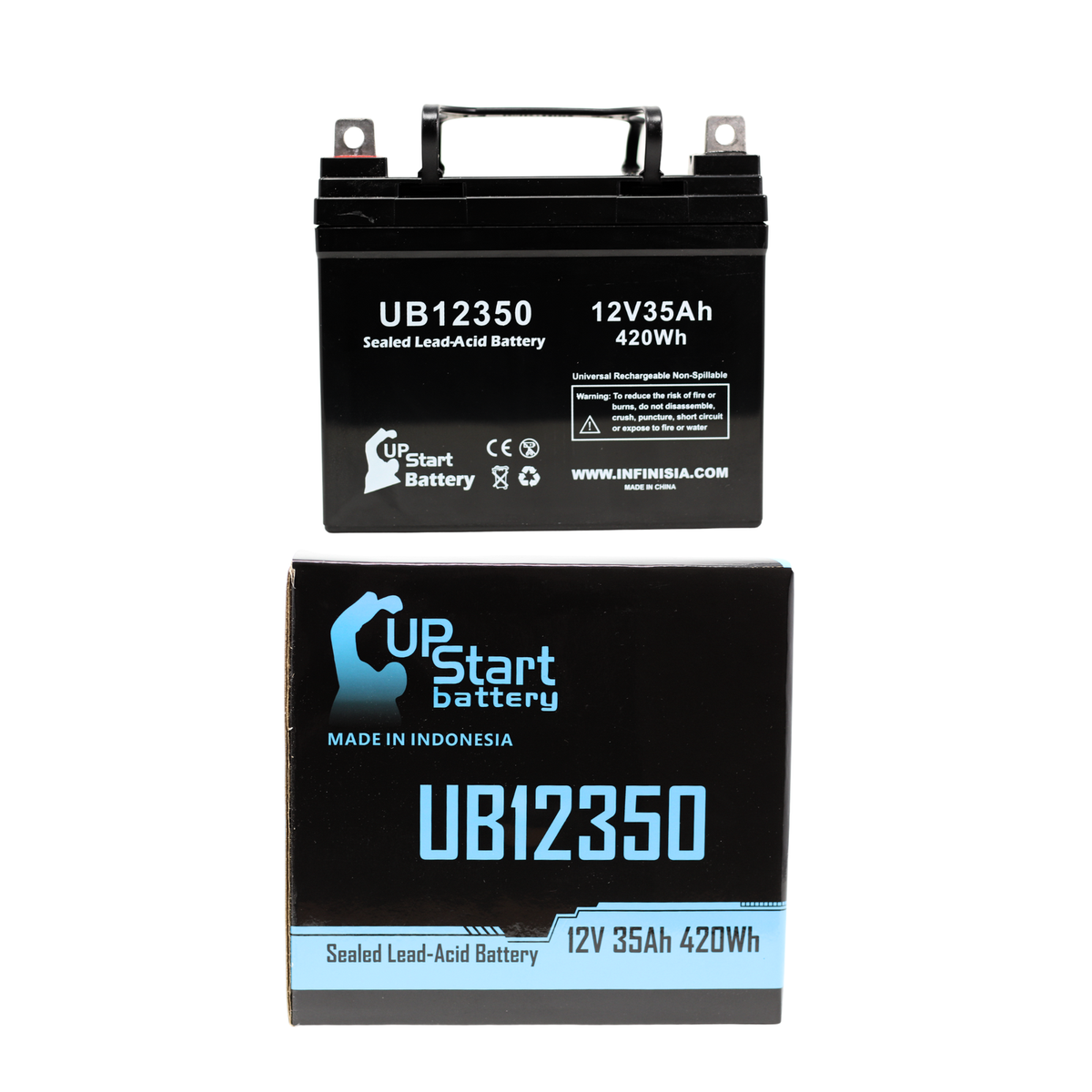 Yamaha Rhino Battery UB12350 12V 35Ah Sealed Lead Acid SLA AGM | eBay