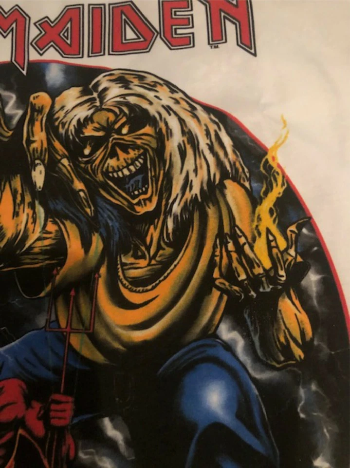 Iron Maiden El Número de la Bestia 1982-1983 Concierto Raglán S a 3XL Foto 3 de 4