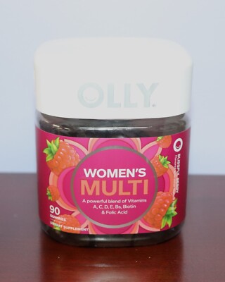NEW Olly Women's Multi Vitamin 90 Blissful Berry Gummies Exp 12/2025