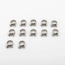 12pcs 18-20mm 11/16" - 13/16" 304 Stainless Steel Mini Hose Clamps Clips