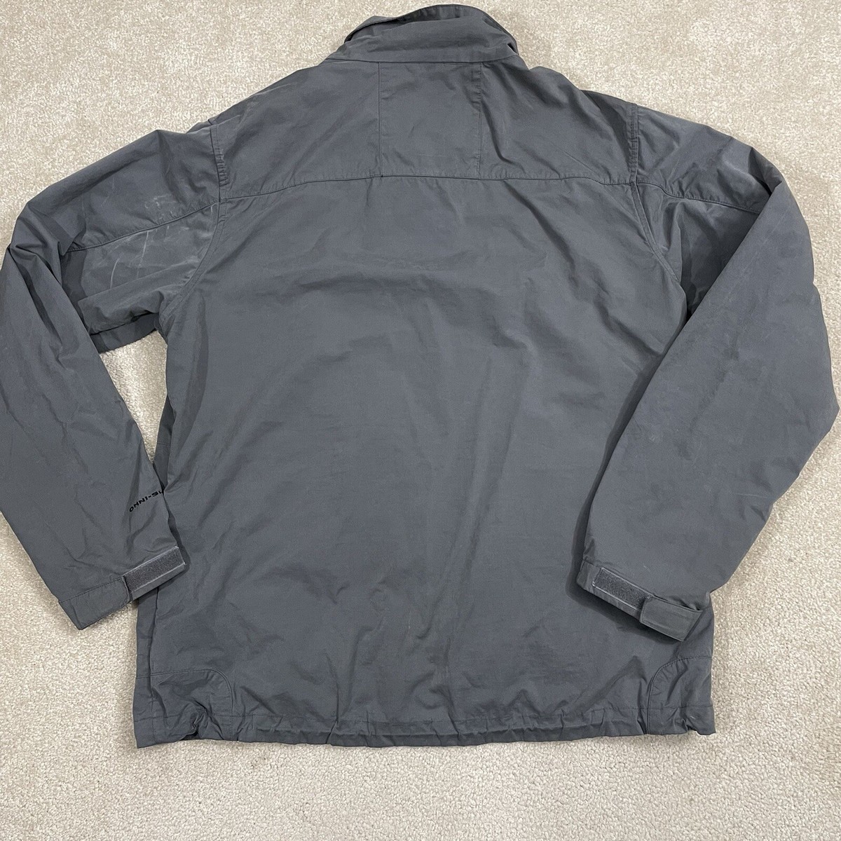 Columbia Omni Shield Full Zip Jacket Mens Large Gray