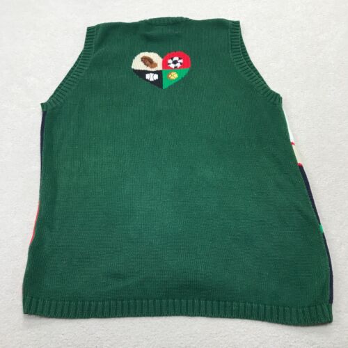 Vintage Pullover Weste Damen mittelgrün 90er Sport Oma Mama - Bild 18 von 20