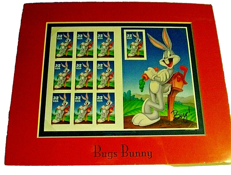 Bugs Bunny Stamp Lot-Sealed-Looney Tune Stamps +First Day Souvenir Book+DC Comic