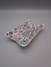 GIEN - cendrier en faïence décor Cachemire