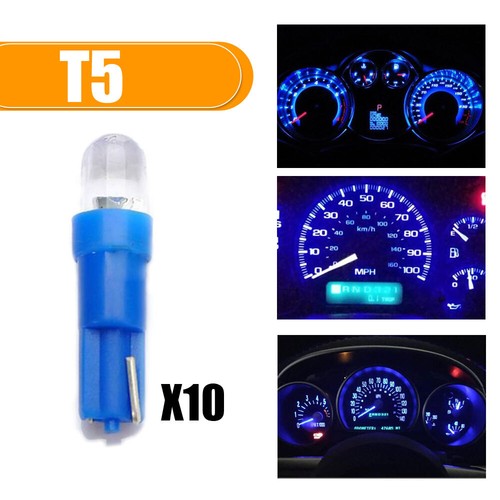 Blue Car Instrument Cluster Panel Gauge Dash LED Light Bulb 17 57 37 73 74 T5 - Picture 6 of 12
