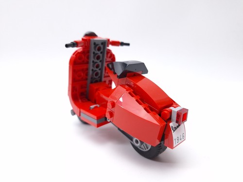 Lego Creator 40517 Ciclomotor Vespa Rojo 100% Completo - Imagen 4 de 7