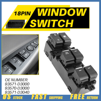 For 2016-2018 Hyundai Tucson Car Driver Left Door Master Power