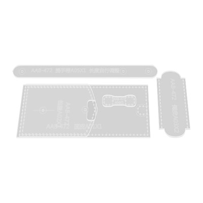 Geldbörse Acryl Schablone Lederhandwerk Brillenetui Acryl Leder Schablone