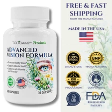 TODICAMP Best Vitamins for Eye Health with Lutein and Zeaxanthin Supplements