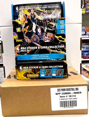 2023-24 Panini NBA Basketball Stickers & Albums NPP Combo Inner Display Case