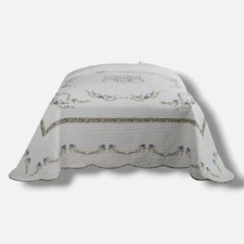 Modern Heirloom White Heather Floral Cotton B...